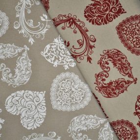 Szíves dekorszövetek