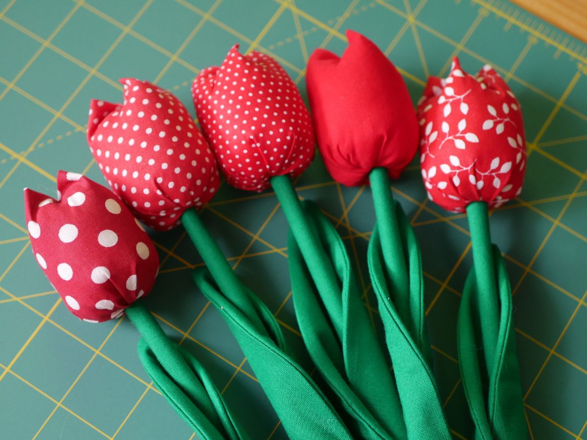 Textil tulipánok